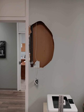 Before Drywall Repair