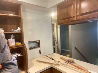 Removal of Kitchen Bookshelf After