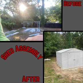 Assembled new shed