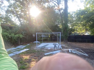before shed install