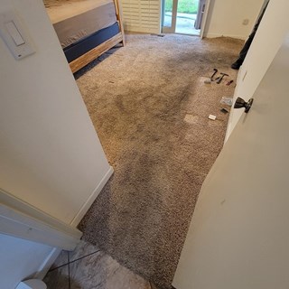 Bedroom 3 Flooring Oakley, CA Before 