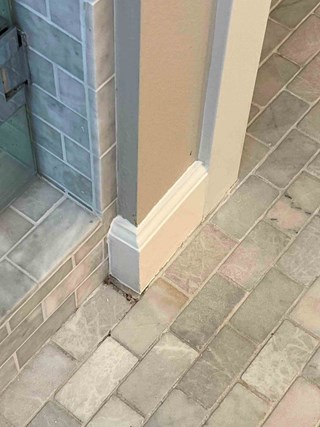 Ace Handyman Services baseboard repair in Costa Mesa, CA, after photo