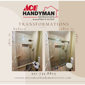 Shower door install