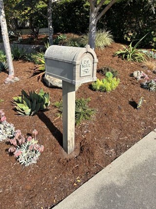 Mailbox installation in San Carlos, CA Before
