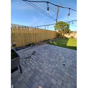 Bamboo fence installation in Garden Grove, CA