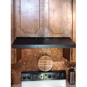 Kitchen stove range hood replace and install by Ace Handyman Services in Willow Creek, California