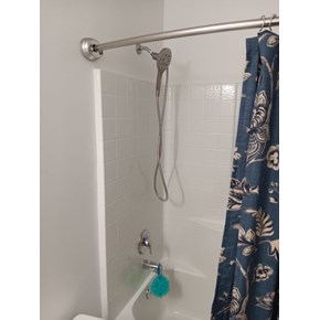Shower curtain rod install in Arcata California 95521