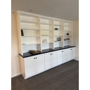 Custom Bookcase Installation