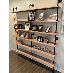 Shelving unit install in Del Mar, CA