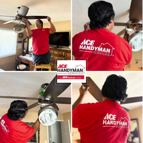 Craftsman installing fan