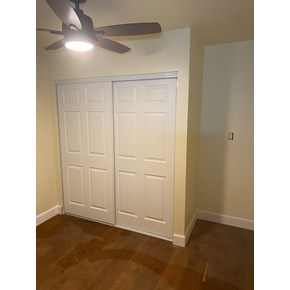 Closet door installation