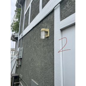 Install exterior light