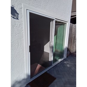 Repaired and Installed screen door