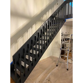 Paint stair railing