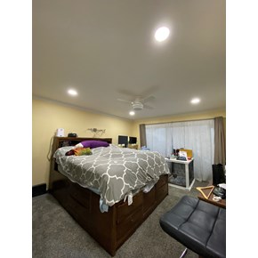 Popcorn ceiling removal and skim coat