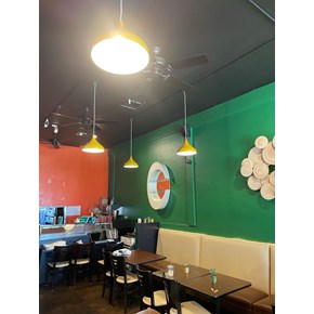 Commercial lighting installation