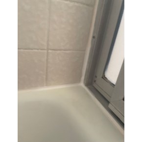 Caulking in bathroom