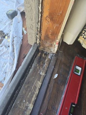 Ace Handyman Services dry rot repair before in Stockton, CA