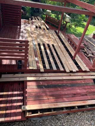 Deck Repair  Before Denver