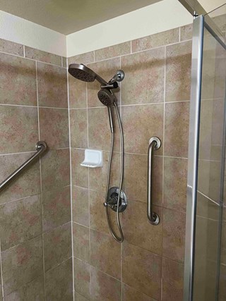 Grab bars and Shower head Installation  after in  Denver