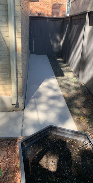 Painting sidewalk after Denver