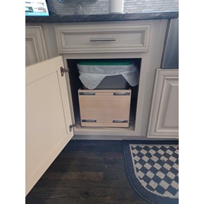 Sliding Trash Can Installed 