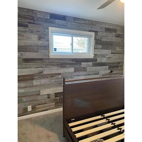 Wood Panel Accent Wall Install
