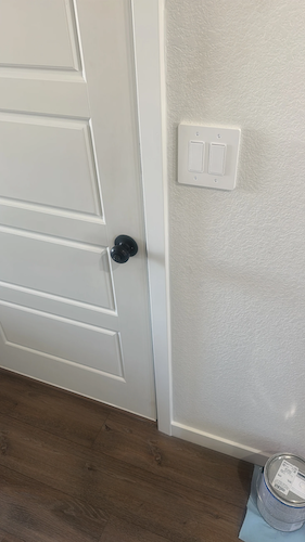 After: broken residential door frame repair