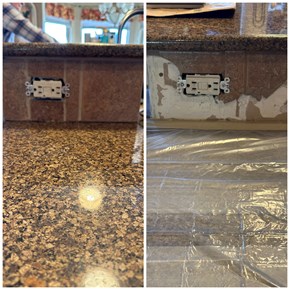 Broken tile repair