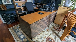 Sides added to desk After - Ace Handyman Services Denver 