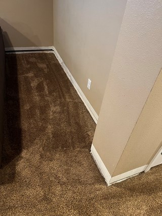 Baseboard Replacement Before - Ace Handyman Services Denver 