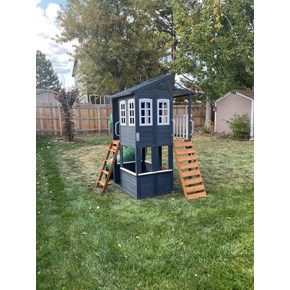 Play Structure Install Back View - Littleton CO