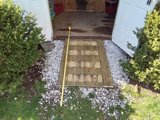 Shed Ramp Installation