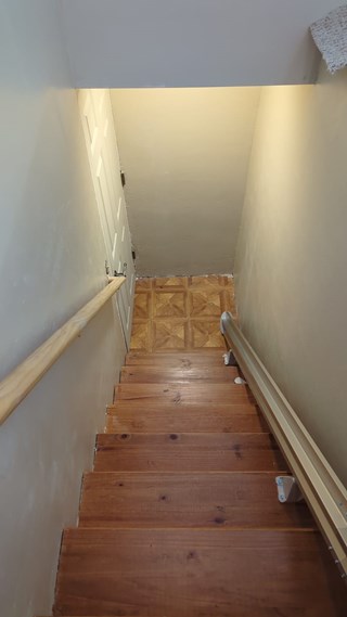 Stairwell Railing Before