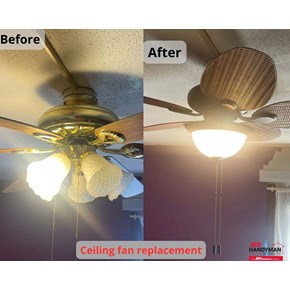 Ceiling fan replacement