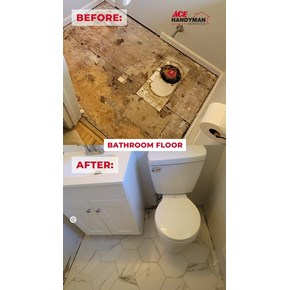 Bathroom floor