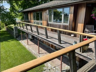Refinished Handrails in Stonington Before