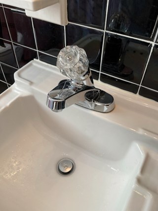 Bathroom Faucet Replacement Before