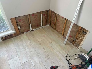 Drywall Repair from water damage Before