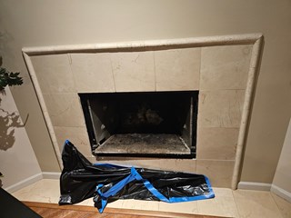 Fireplace Refresh Before