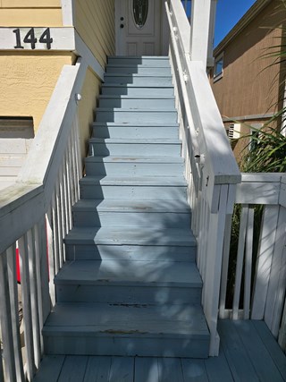 Step and Railing Rebuild Before