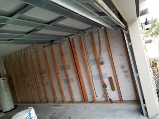 Garage Wall Install Before Ace Handyman Services Jax Beach