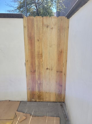 Wooden Fence Install After Ace Handyman Services Jax Beach