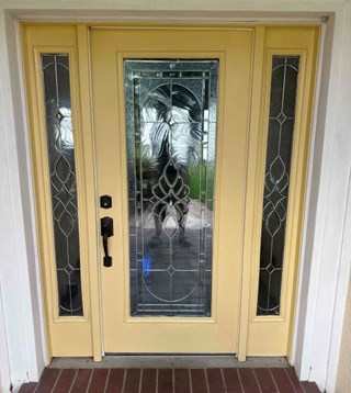 After Painting Front Door in Riverview Florida 