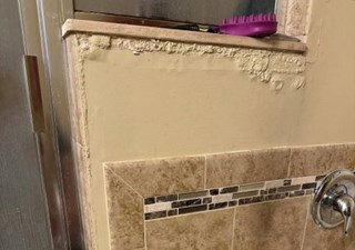 Before Drywall Repair in Brandon Florida 
