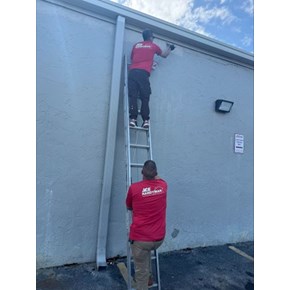 Outdoor Gutter Work