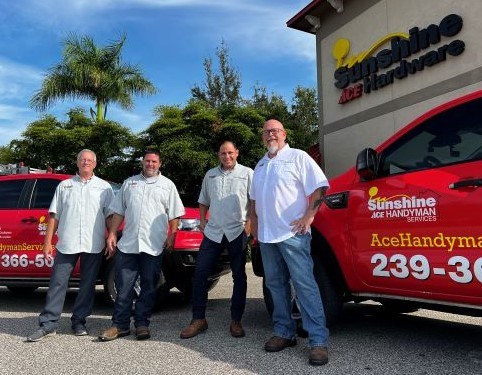 Ace Handyman Services Bradenton Team in front of Ace Store