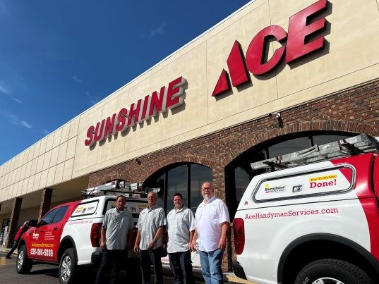 Ace Handyman Services Golden Gate Team outside Ace Store Ace Handyman Services Golden Gate Team outside Ace Store