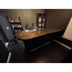 Carpentry: Custom built wet bar