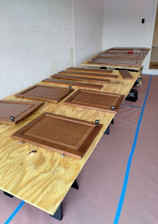 Ace Handyman Services kitchen cabinet spraying Project in Port St. Lucie, FL